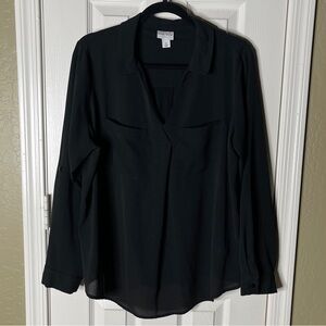 Ava & Viv Women's Black Blouse